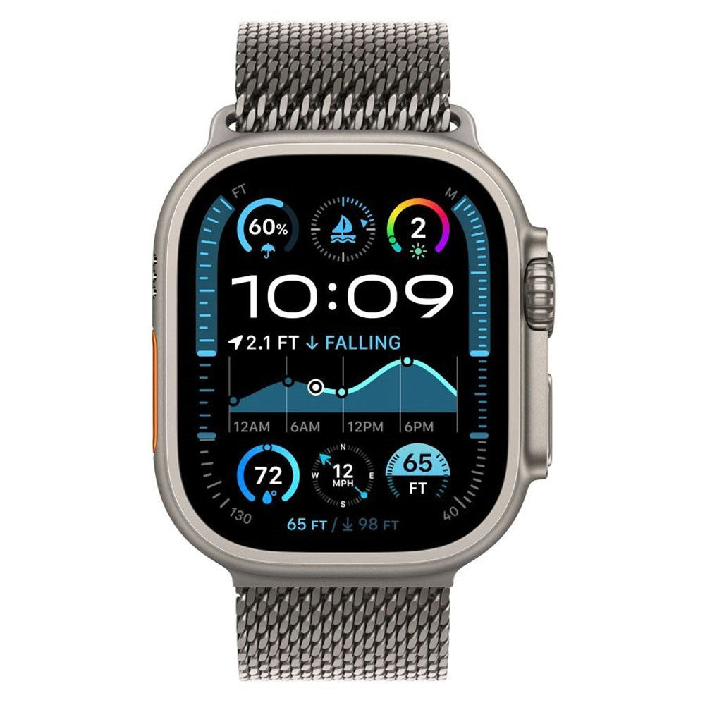 Apple Watch (38/40/SE/41/42 mm) Lippa Titanrem med Lås – Sølv