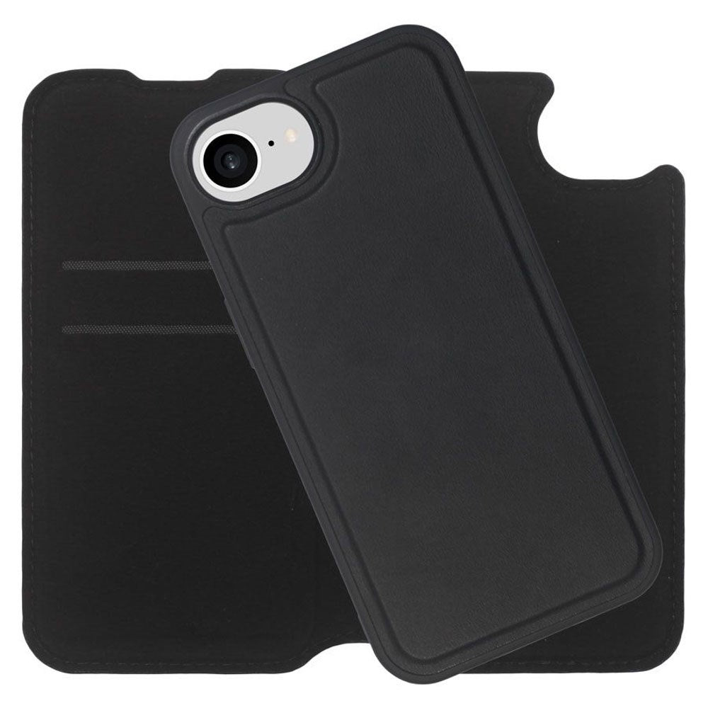 iPhone 17e / 16e Lippa 2-i-1 Wallet Flip Deksel - Svart