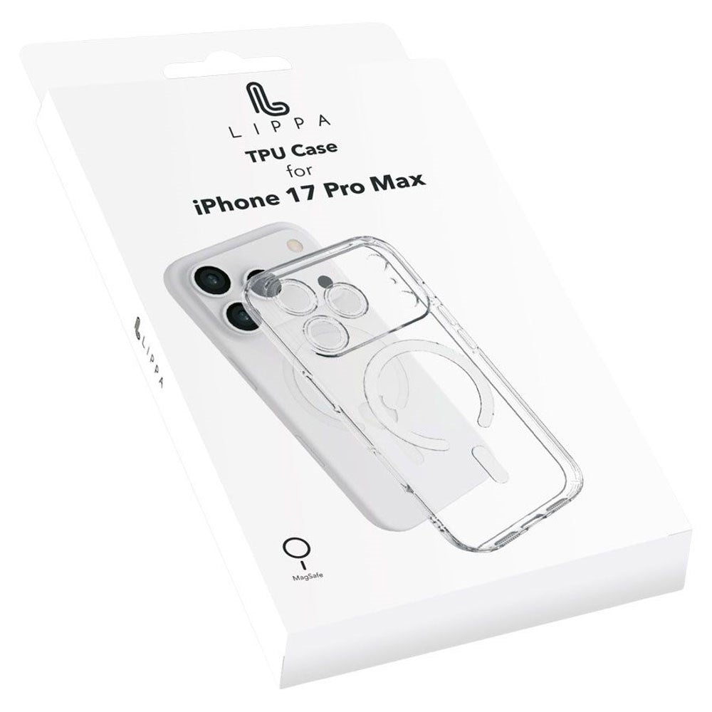 iPhone 17 Pro Max Lippa Fleksibelt Plast Deksel - MagSafe Kompatibel - Gjennomsiktig