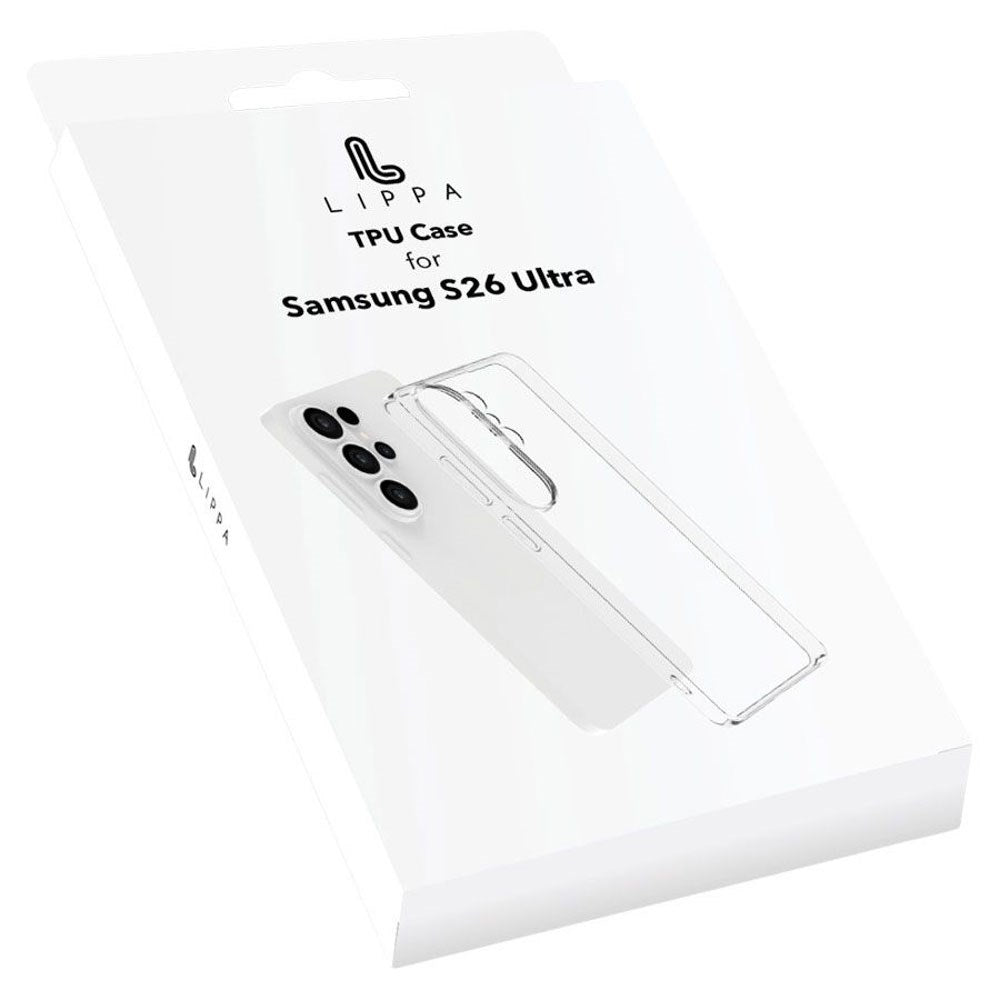 Samsung Galaxy S26 Ultra Lippa Fleksibelt Plast Deksel - Gjennomsiktig