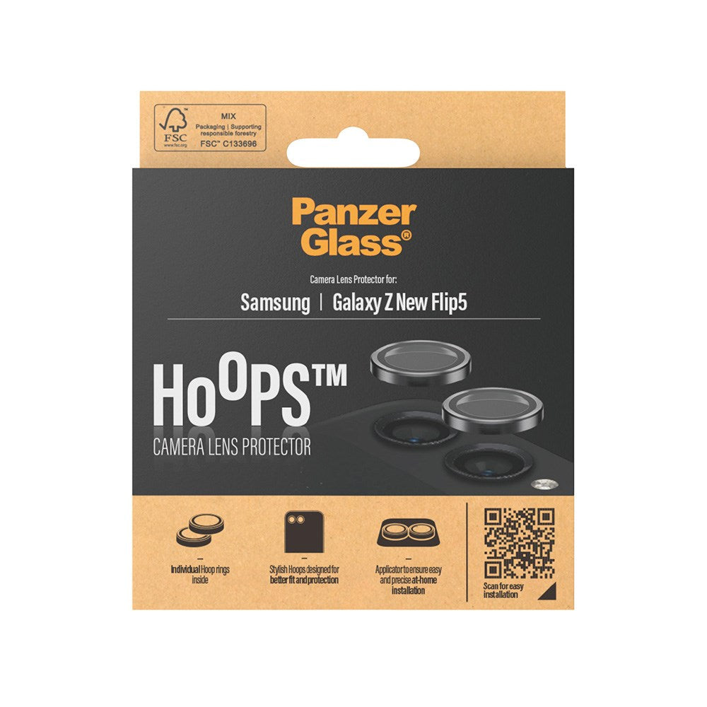 Samsung Galaxy Z Flip5 (5G) PanzerGlass Hoops - Kamerabeskyttelse - Gjennomsiktig