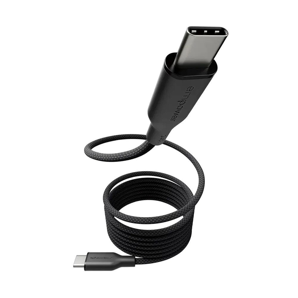 empower by PanzerGlass Magnetic 240W USB-C til USB-C Kabel – 1.5m – Space Black