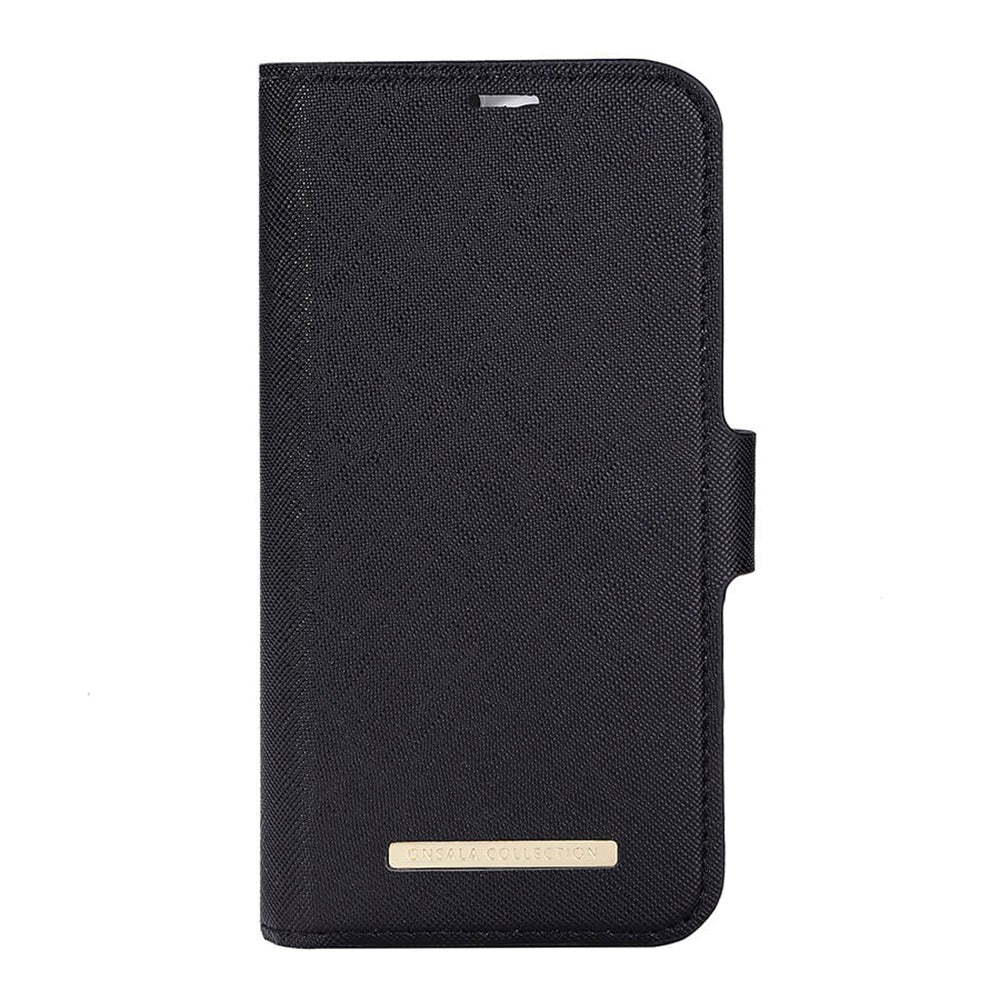 Onsala iPhone 14 Pro ONSALA Fashion Collection PU Skinn Flipdeksel med Magnet & Lommebok - Midnight Black
