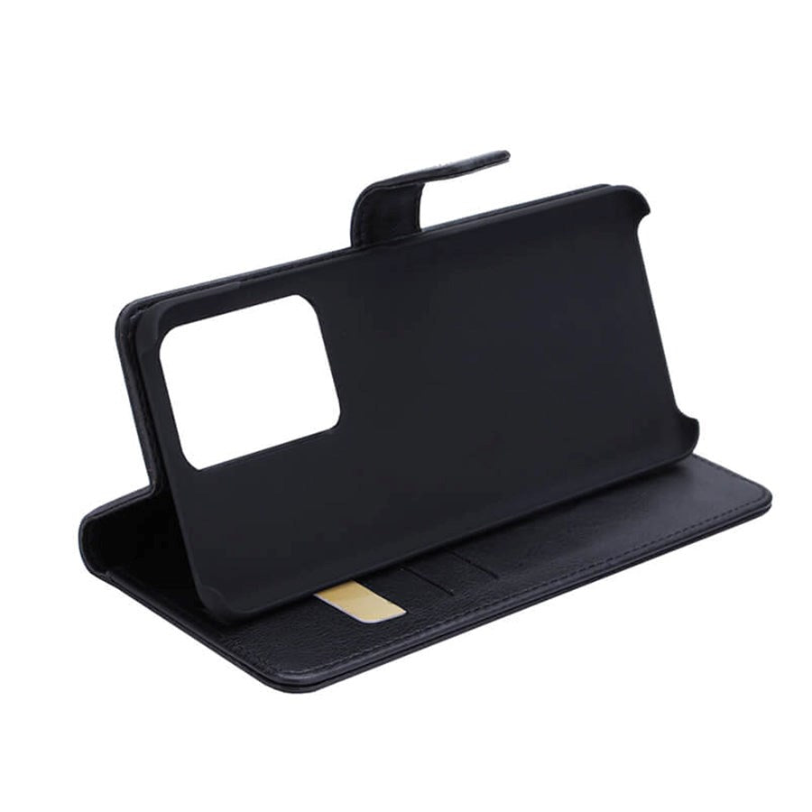 RadiCover Samsung S20 Ultra - Flipdeksel i Vegansk Skinn med Lommebok - 86% Strålevern - Svart