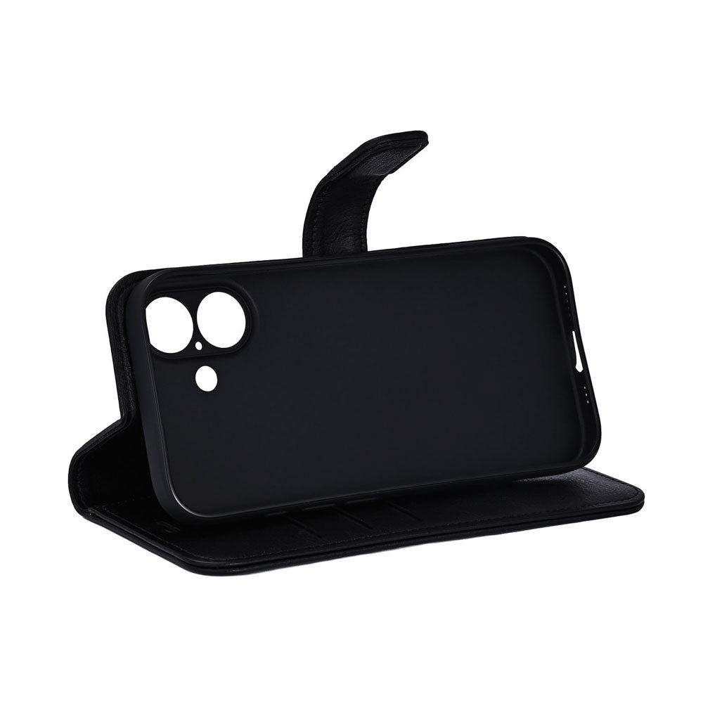 RadiCover iPhone 17 Anti Stråling Kunstskinn Flip Deksel med Lommebok - Svart