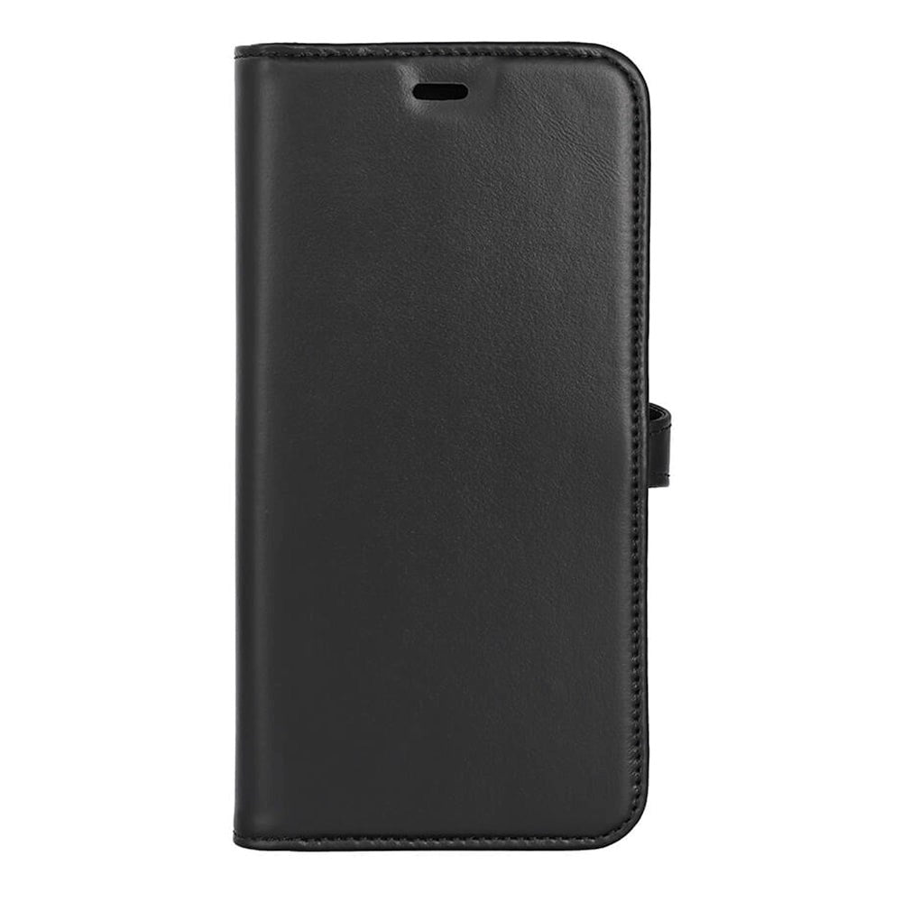 Samsung Galaxy S24+ (Plus) Buffalo 2-i-1 Magnet Flip-Deksel i Ekte Skinn med Lommebok - Svart