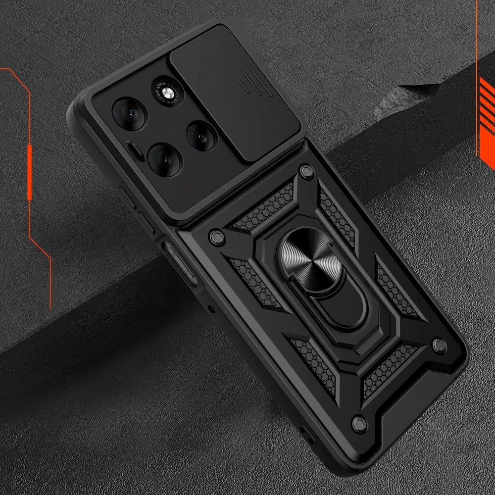 Motorola Moto G56 Tech-Protect Håndverker Deksel m. Magnetisk Kickstand & Camslider - Svart