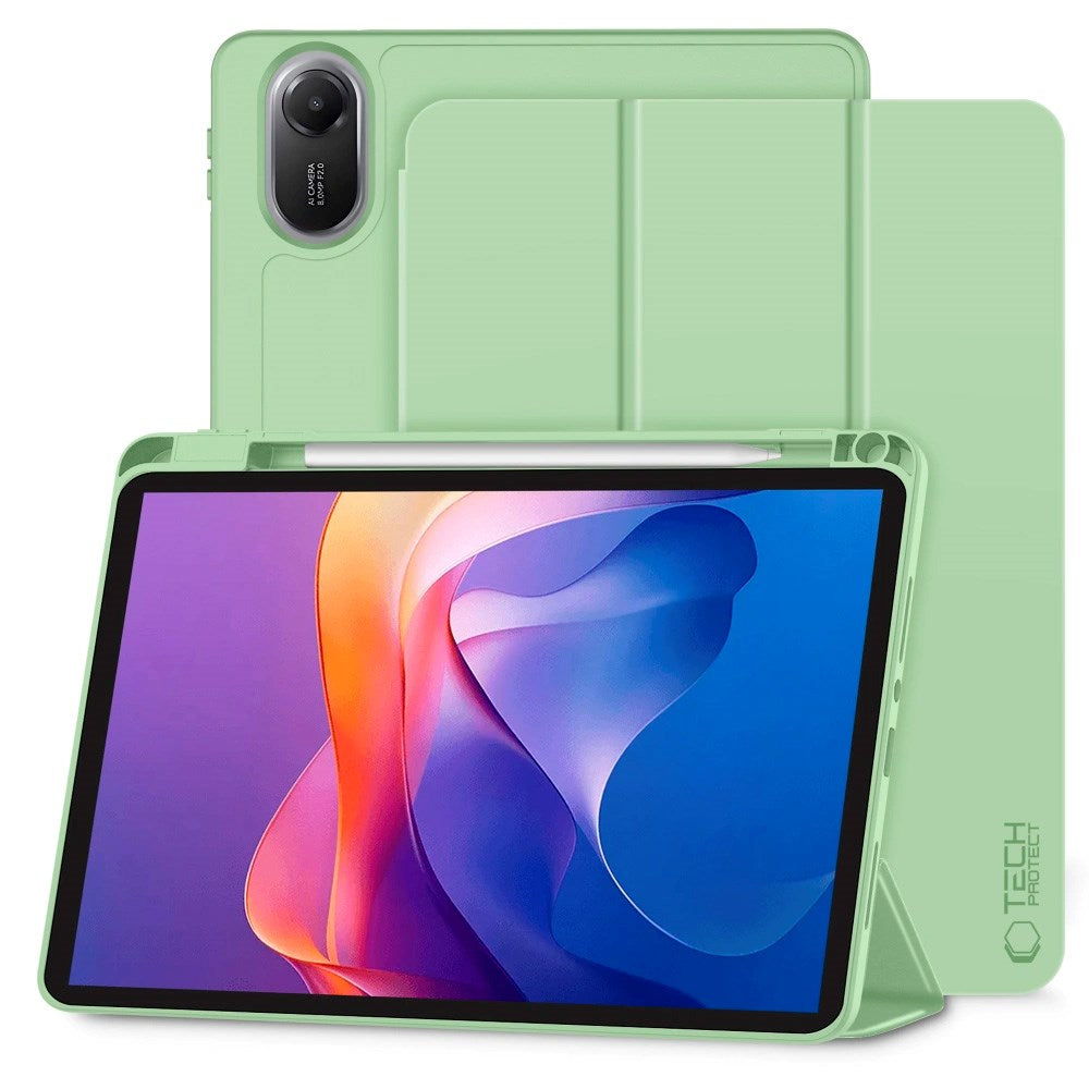Xiaomi Redmi Pad 2 Tech-Protect SmartCase Flip Deksel m. Penn Holder - Grønn
