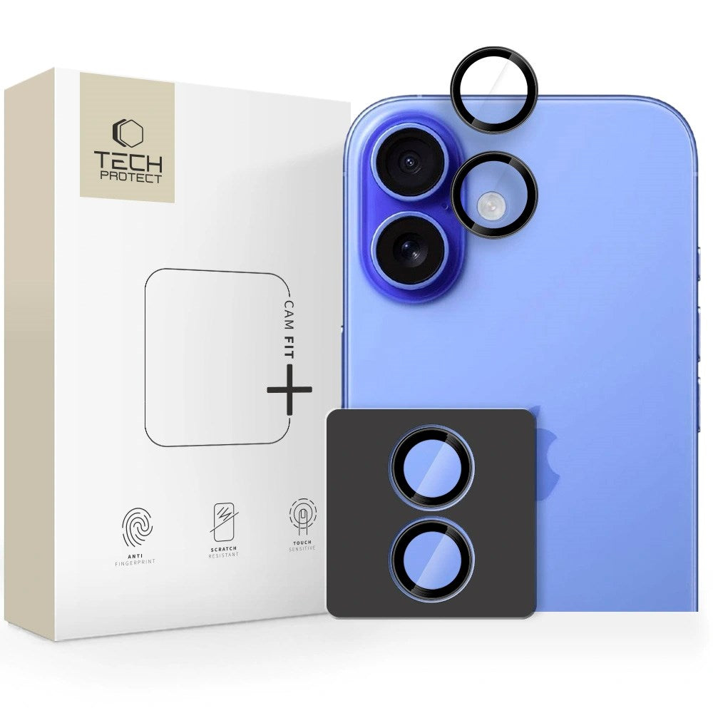 iPhone 17 Tech-Protect Camring Fit+ Kameralinsebeskyttelse - Svart
