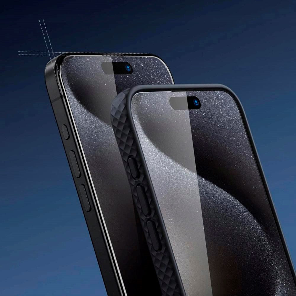 iPhone 17 / 17 Pro / 16 Pro Tech-Protect Glass Fit+ Skjermbeskyttelsesglass - 2 stk - Gjennomsiktig