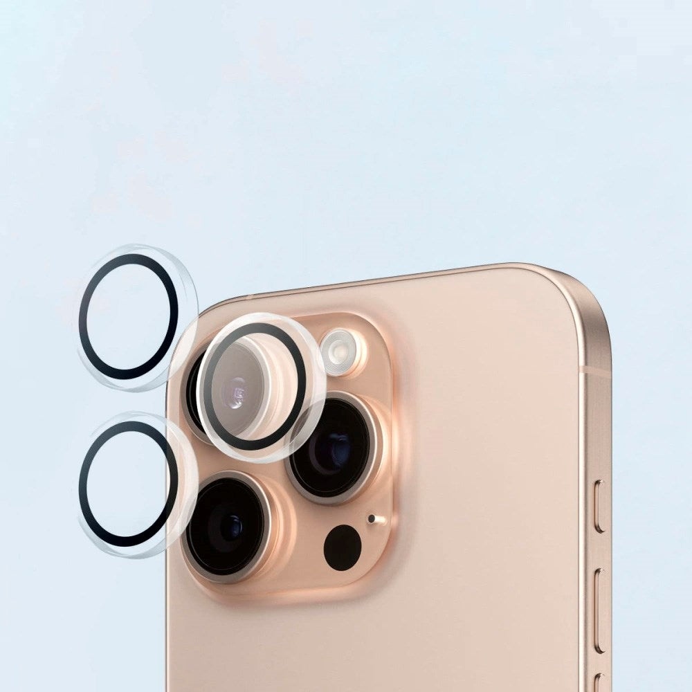 iPhone 17 Pro / 16 Pro Tech-Protect Easy Set+ Beskyttelsessett m. Skjermbeskyttelsesglass & Kameralinsebeskyttelsesglass - Gjennomsiktig