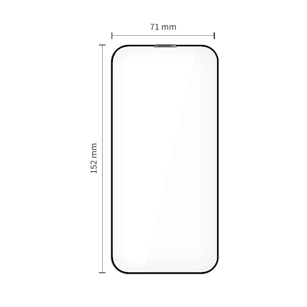 iPhone Air Tech-Protect Quick Set+ Skjermbeskyttelsesglass - 2 stk - Gjennomsiktig / Svart Kant