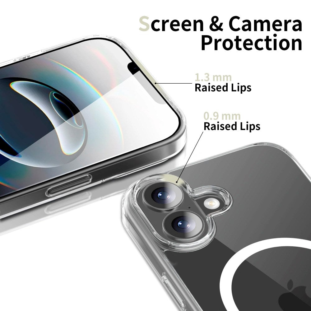 iPhone 17 Tech-Protect Flexair Hybrid Deksel - MagSafe Kompatibel - Gjennomsiktig