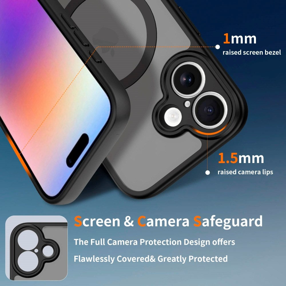 iPhone 17 Tech-Protect BasicMag Hybrid Deksel - MagSafe Kompatibel - Matt Svart