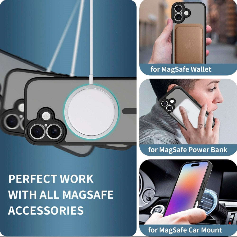 iPhone 17 Tech-Protect BasicMag Hybrid Deksel - MagSafe Kompatibel - Matt Svart