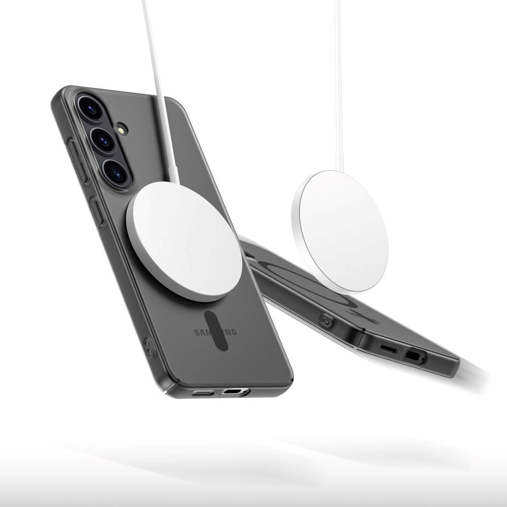 Samsung Galaxy S25 Tech-Protect MagSlim Deksel - MagSafe Kompatibel - Matt Svart