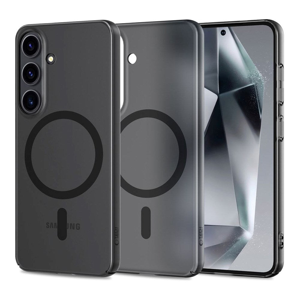 Samsung Galaxy S25 Tech-Protect MagSlim Deksel - MagSafe Kompatibel - Matt Svart