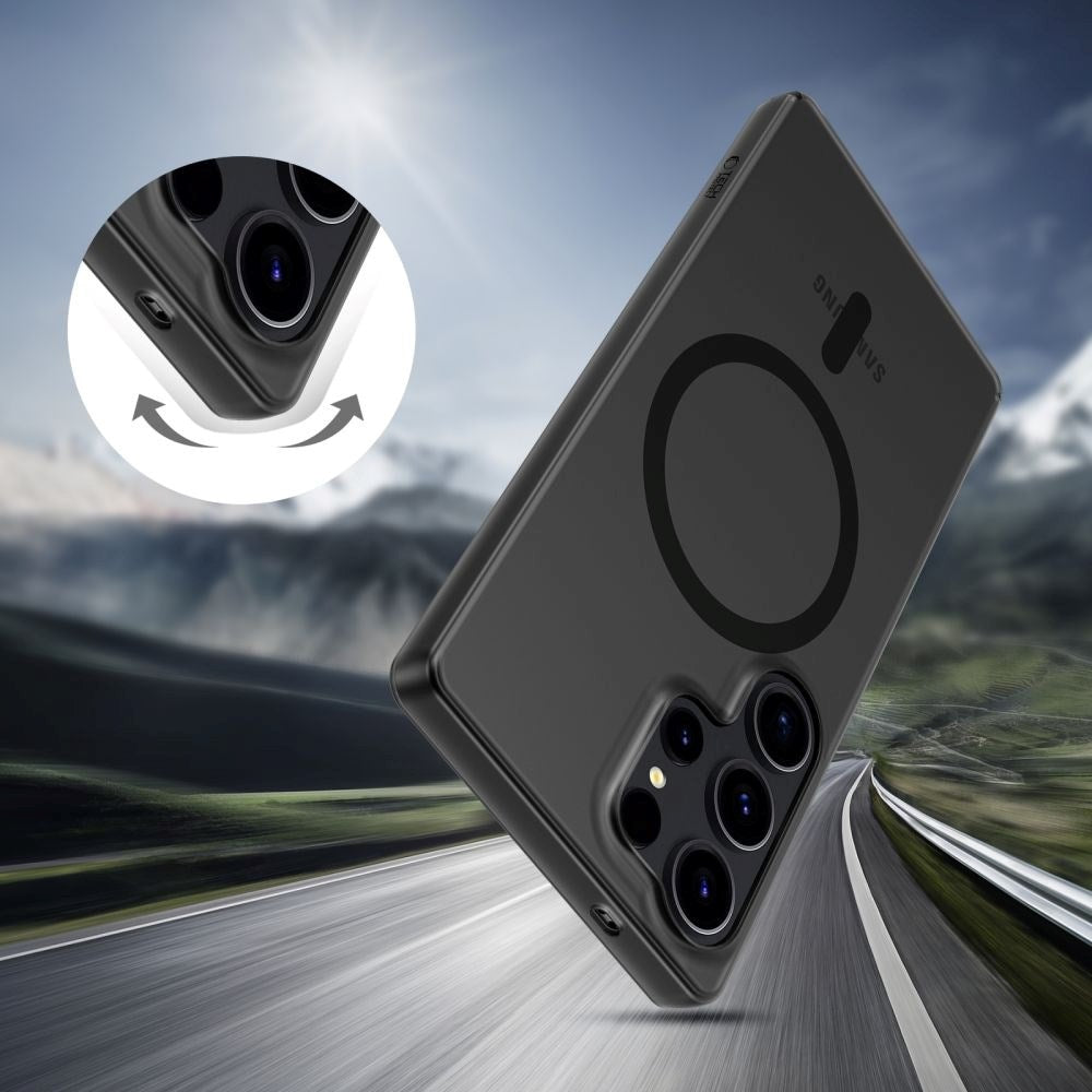 Samsung Galaxy S25 Ultra Tech-Protect MagSlim Deksel - MagSafe Kompatibel - Matt Svart