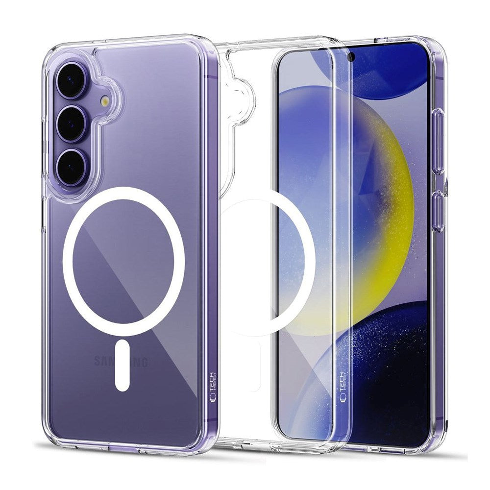 Samsung Galaxy S25 Tech-Protect Flexair Hybrid Deksel - MagSafe Kompatibel - Gjennomsiktig