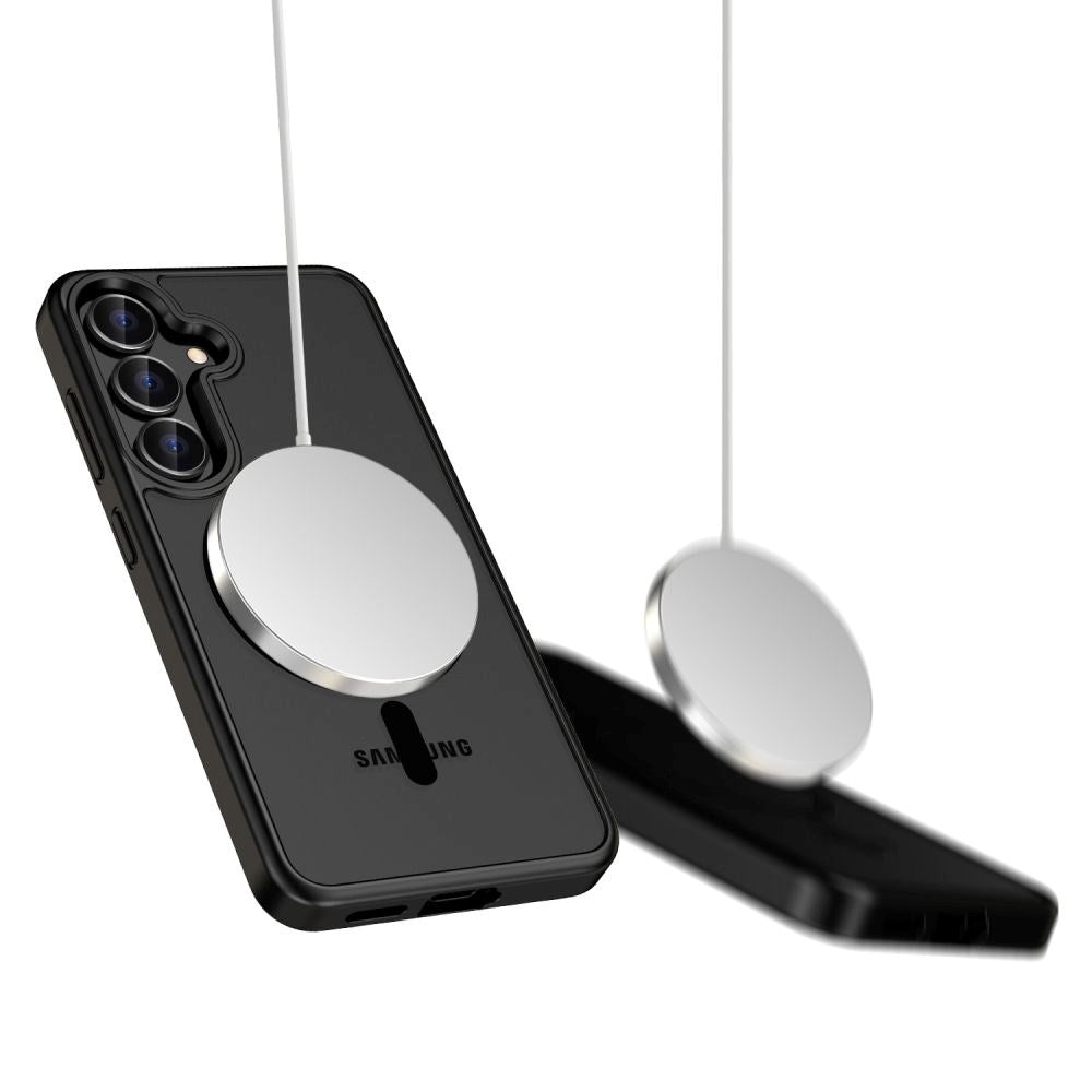 Samsung Galaxy S25 Tech-Protect Magmat Deksel - MagSafe Kompatibel - Matt Svart