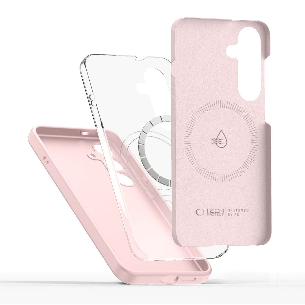 Samsung Galaxy S25 Tech-Protect Silikon Deksel - MagSafe Kompatibel - Rosa