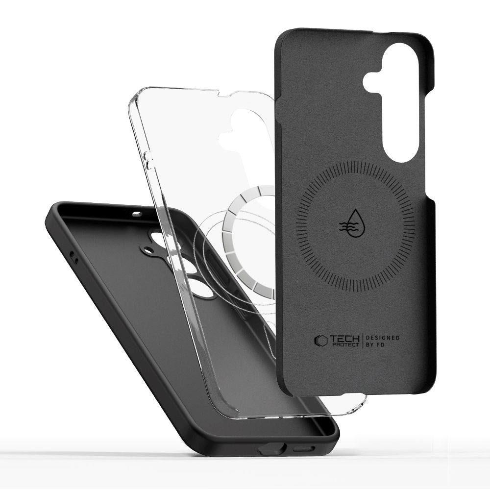 Samsung Galaxy S25 Tech-Protect Silikon Deksel - MagSafe Kompatibel - Svart