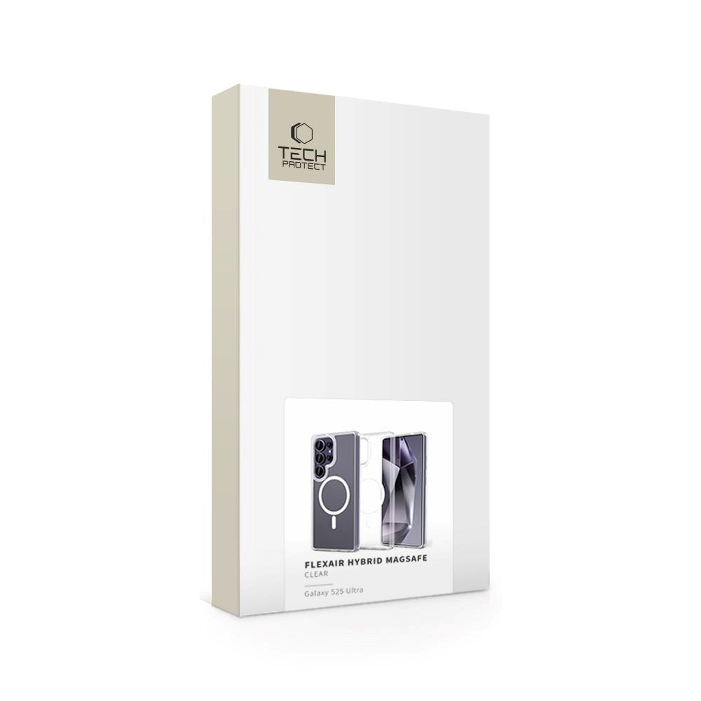 Samsung Galaxy S25 Ultra Tech-Protect Flexair Hybrid Deksel - MagSafe Kompatibel - Gjennomsiktig