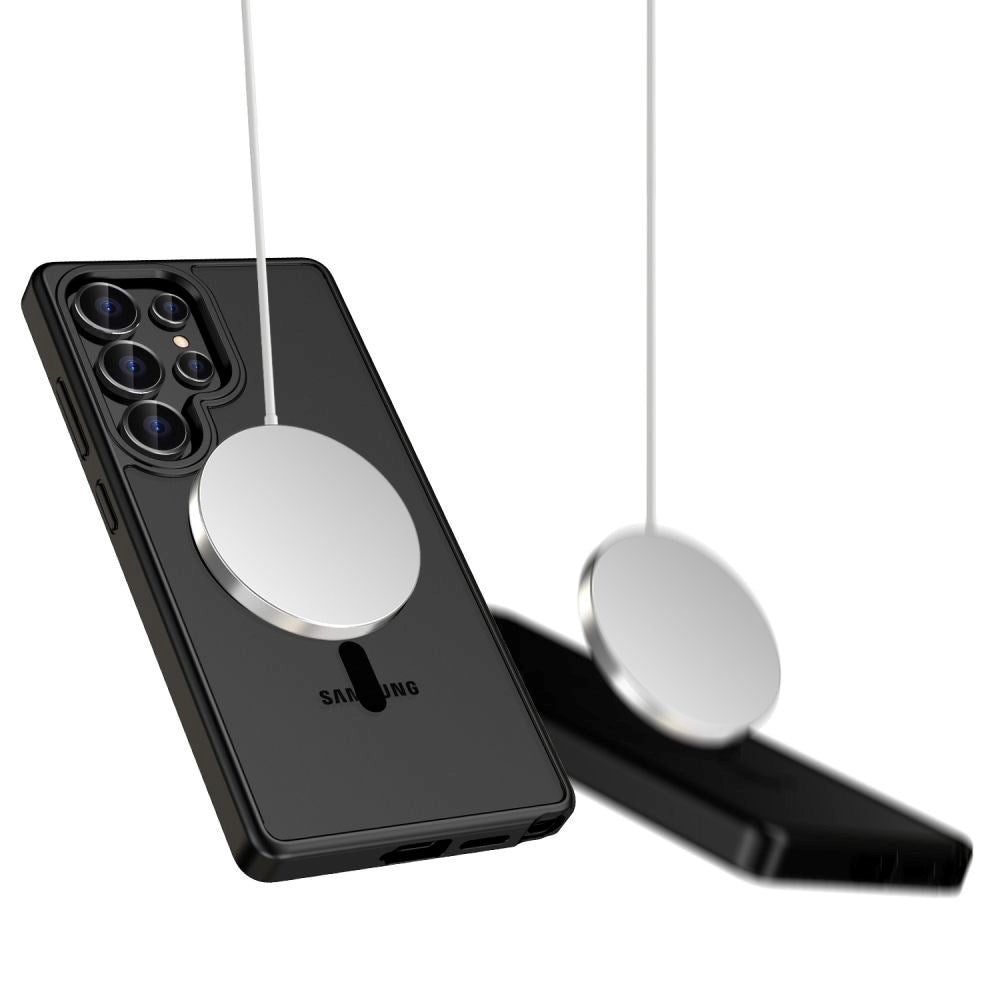 Samsung Galaxy S25 Ultra Tech-Protect Magmat Deksel - MagSafe Kompatibel - Matt Svart