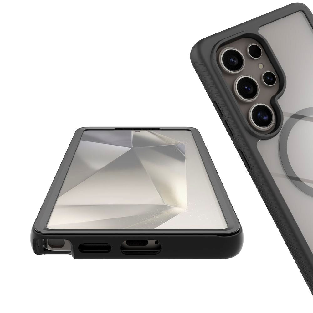 Samsung Galaxy S25 Ultra Tech-Protect Defense Hybrid Deksel - MagSafe Kompatibel - Gjennomsiktig / Svart