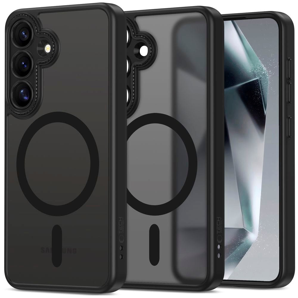 Samsung Galaxy S25 Tech-Protect MagCam Deksel - MagSafe Kompatibel - Matt Svart