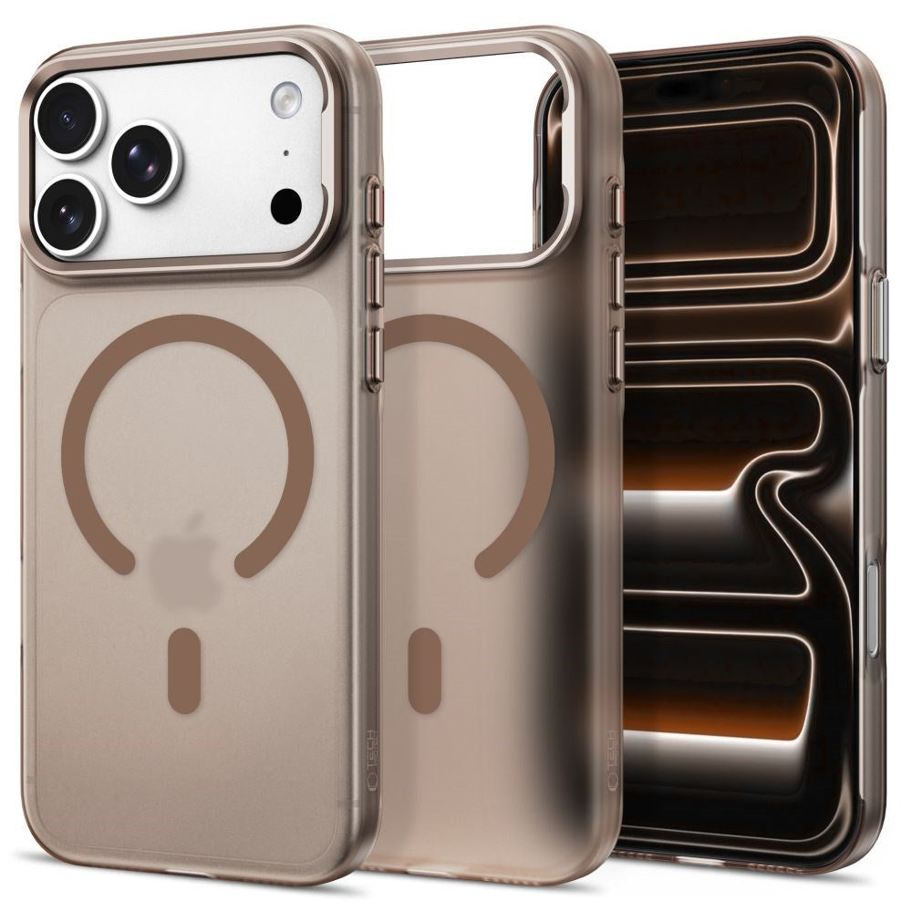 iPhone 18 Pro / 17 Pro Tech-Protect MagZero Deksel - MagSafe Kompatibel - Matte Desert Gold