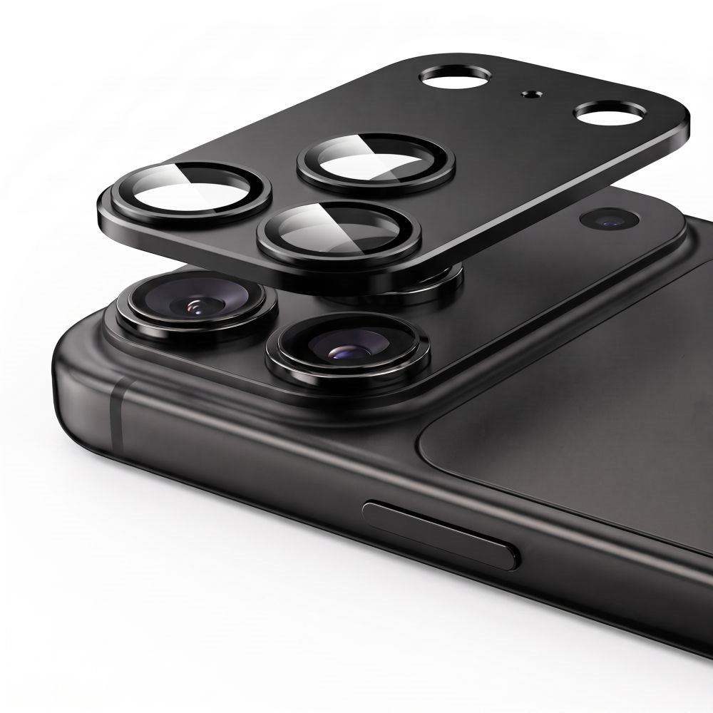 iPhone 18 Pro Tech-Protect CamFull Fit+ Kameralinsebeskyttelsesglass - Svart