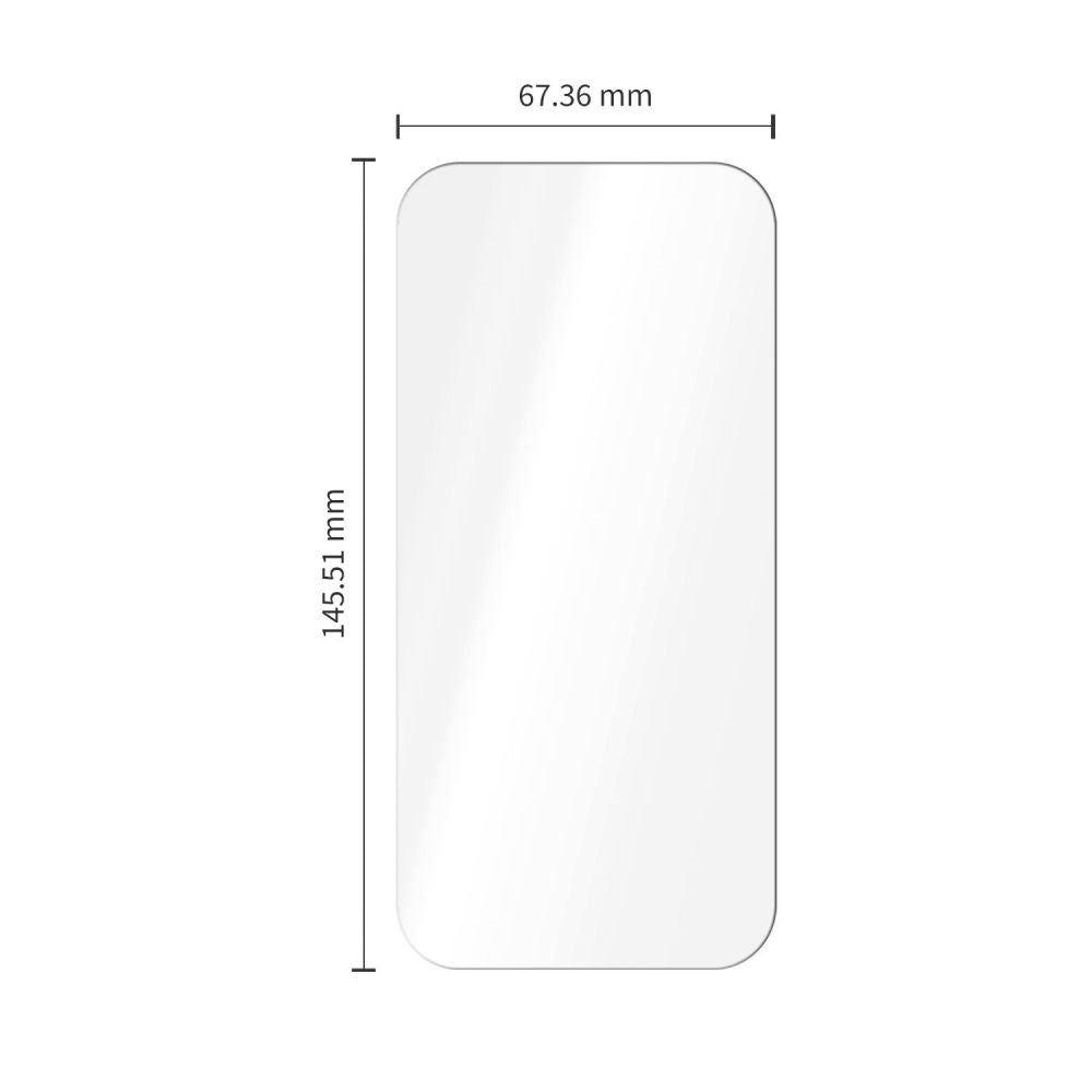iPhone 18 Pro Tech-Protect Easy Set+ 3-i-1 Beskyttelsessett med Herdet Skjermbeskyttelsesglass og Kameralinsbeskyttelsesglass - Gjennomsiktig