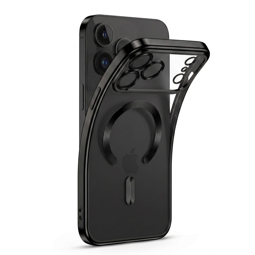 iPhone 18 Pro / 17 Pro Tech-Protect MagFlex Deksel - MagSafe Kompatibel - Svart / Gjennomsiktig