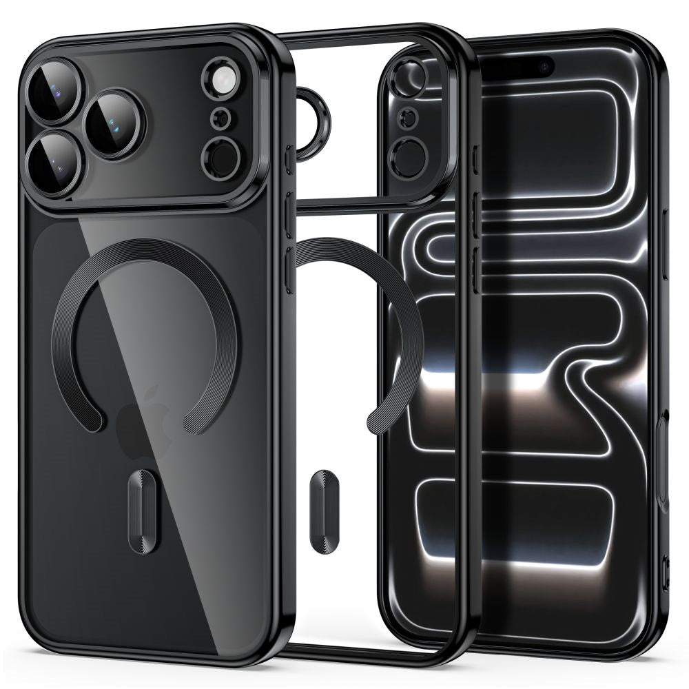 iPhone 18 Pro / 17 Pro Tech-Protect MagFlex Deksel - MagSafe Kompatibel - Svart / Gjennomsiktig