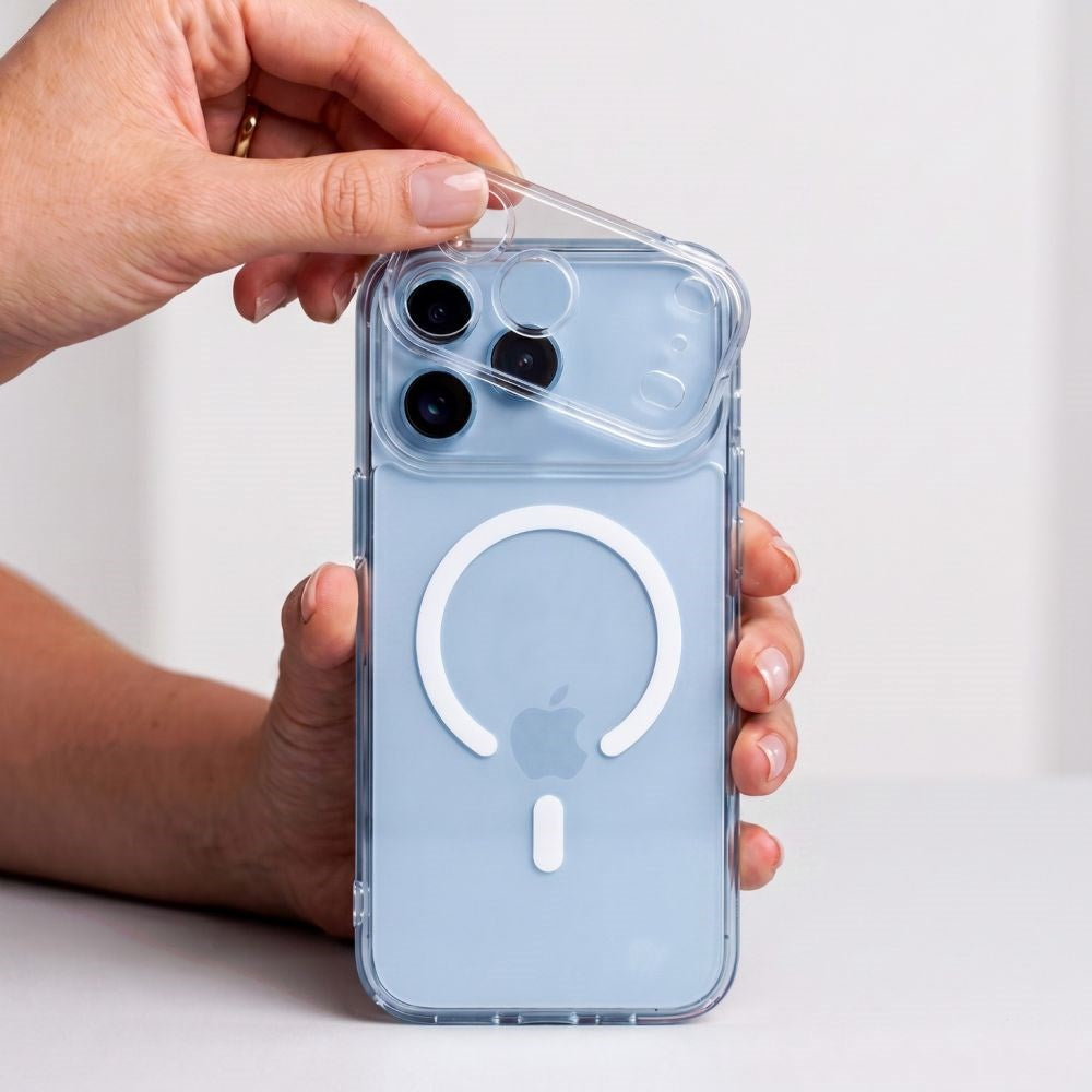 iPhone 18 Pro Max / 17 Pro Max Tech-Protect MagPeak CC Deksel - MagSafe Kompatibel - Gjennomsiktig