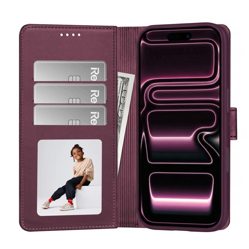 iPhone 18 Pro Max / 17 Pro Max Tech-Protect Wallet Flip Deksel - MagSafe Kompatibel - Rød