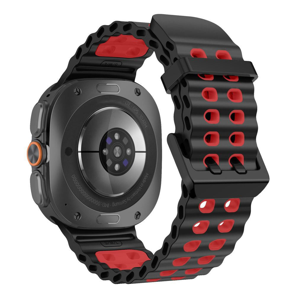 Samsung Galaxy Watch Ultra 2 / Ultra (47mm) Tech-Protect IconBand Pro Klokkereim - Svart / Rød