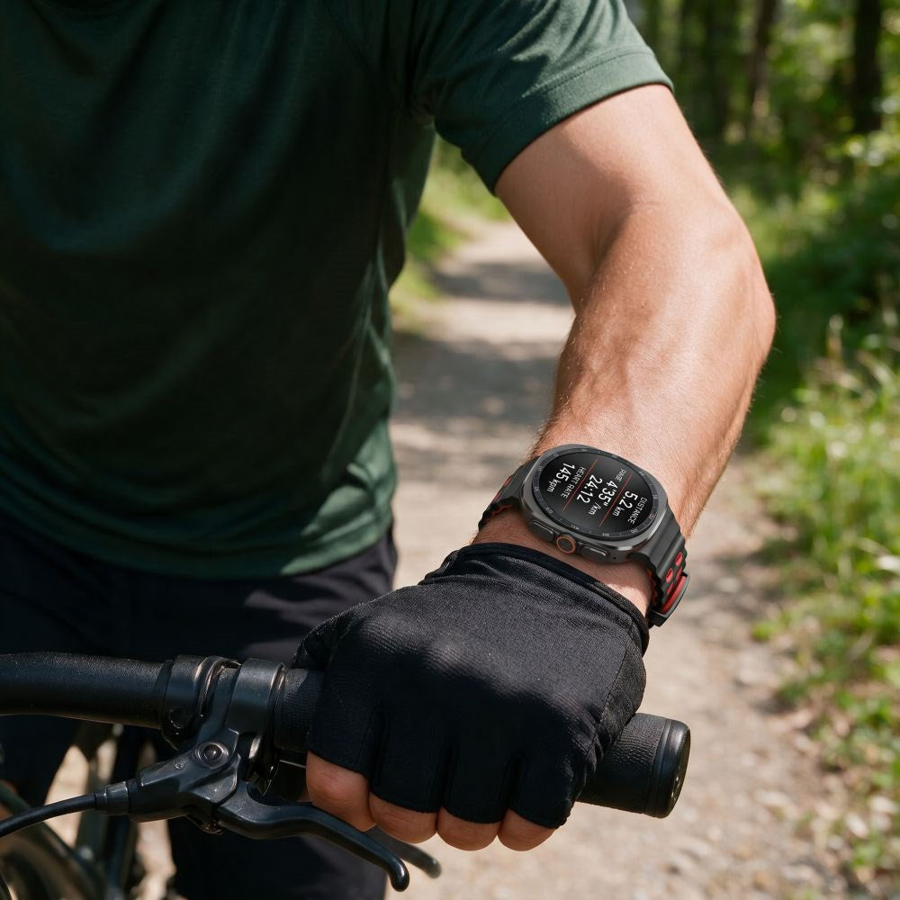 Samsung Galaxy Watch Ultra 2 / Ultra (47mm) Tech-Protect IconBand Pro Klokkereim - Svart / Rød