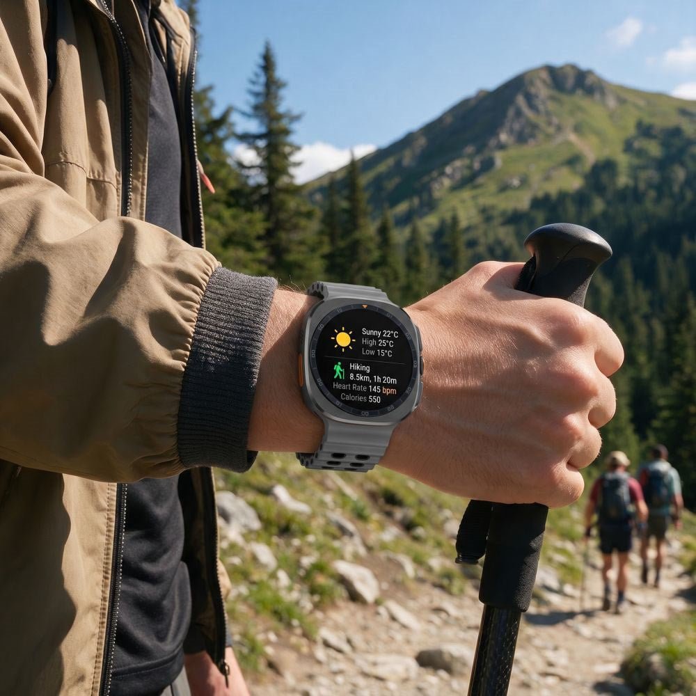 Samsung Galaxy Watch Ultra 2 / Ultra (47mm) Tech-Protect IconBand Pro Klokkereim - Grå / Svart