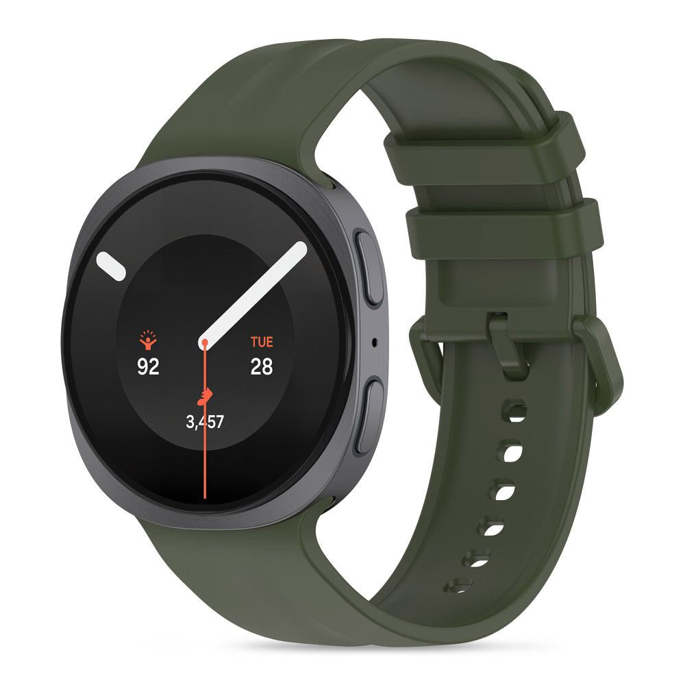 Samsung Galaxy Watch 8 / 9 / Classic (40 / 44 / 46mm) Tech-Protect Silicone Evo Klokkereim - Mørkegrønn