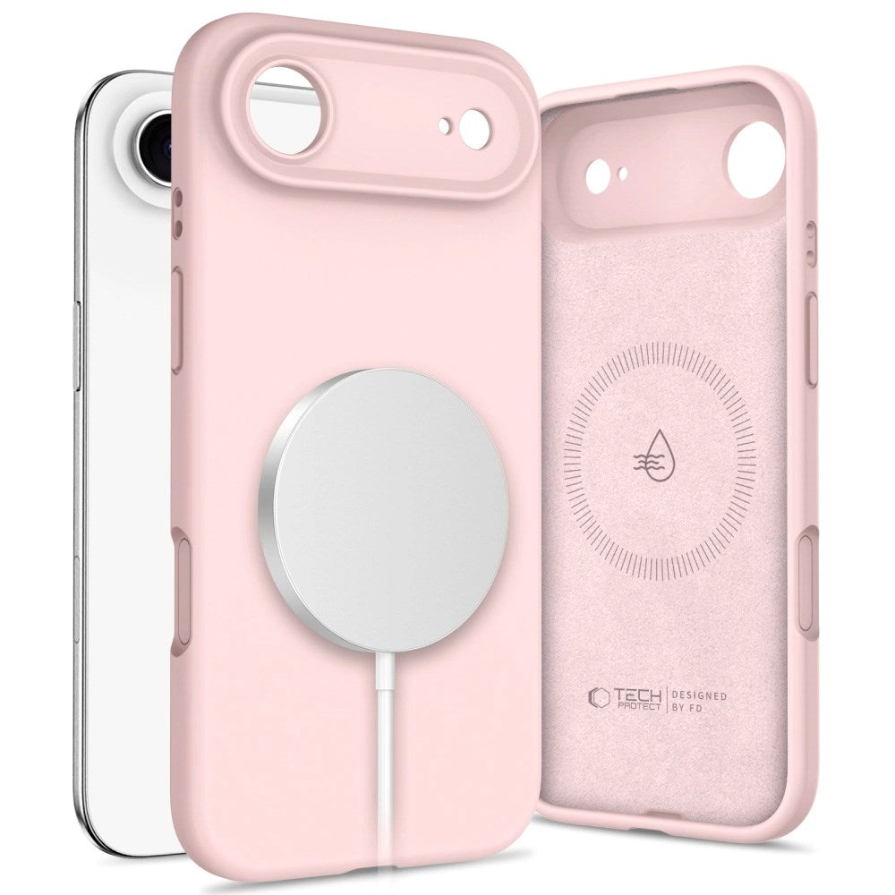 iPhone Air Tech-Protect Silicone Deksel - MagSafe Kompatibel - Rosa