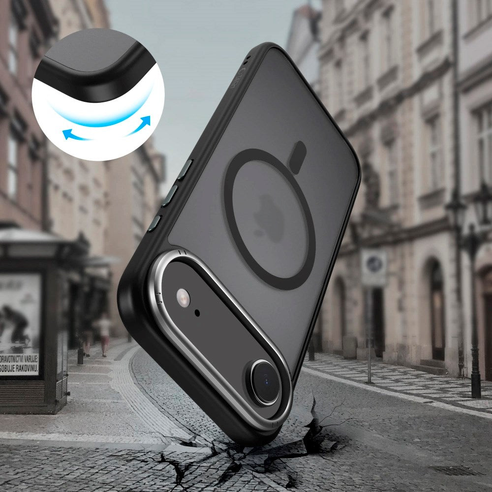iPhone Air Tech-Protect MagEdge Hybrid Deksel - MagSafe Kompatibel - Matt Svart
