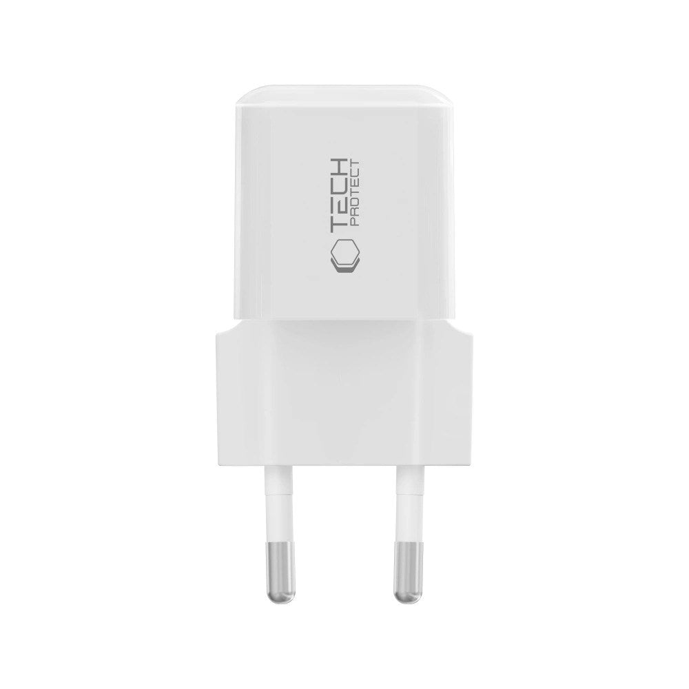 Tech-Protect NCM25 Vegglader med 25W - 1 x USB-C - Hvit
