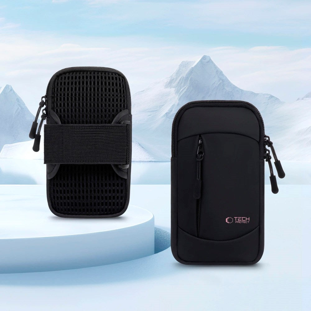 Tech-Protect Universal Løpearmbånd - Svart / Rosa