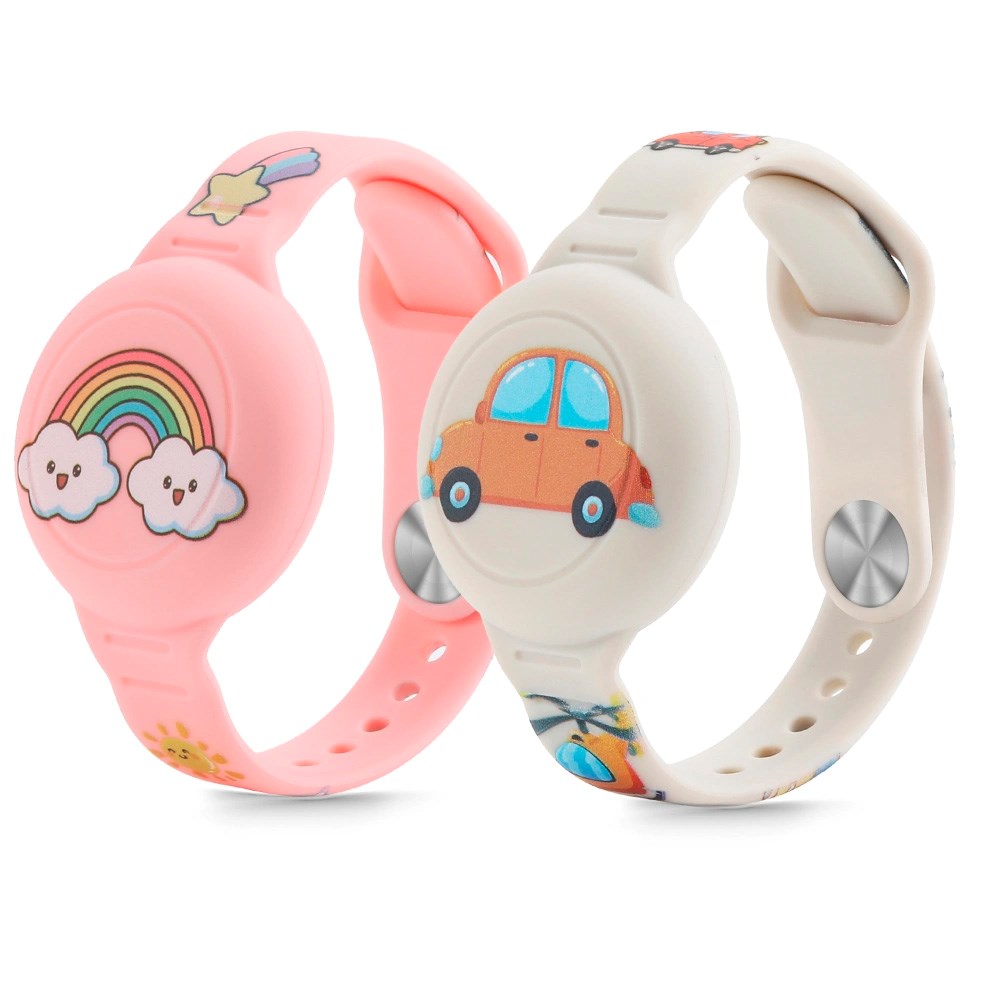 Tech-Protect AirTag Armbånd til Barn - 2 stk - Flerfarget