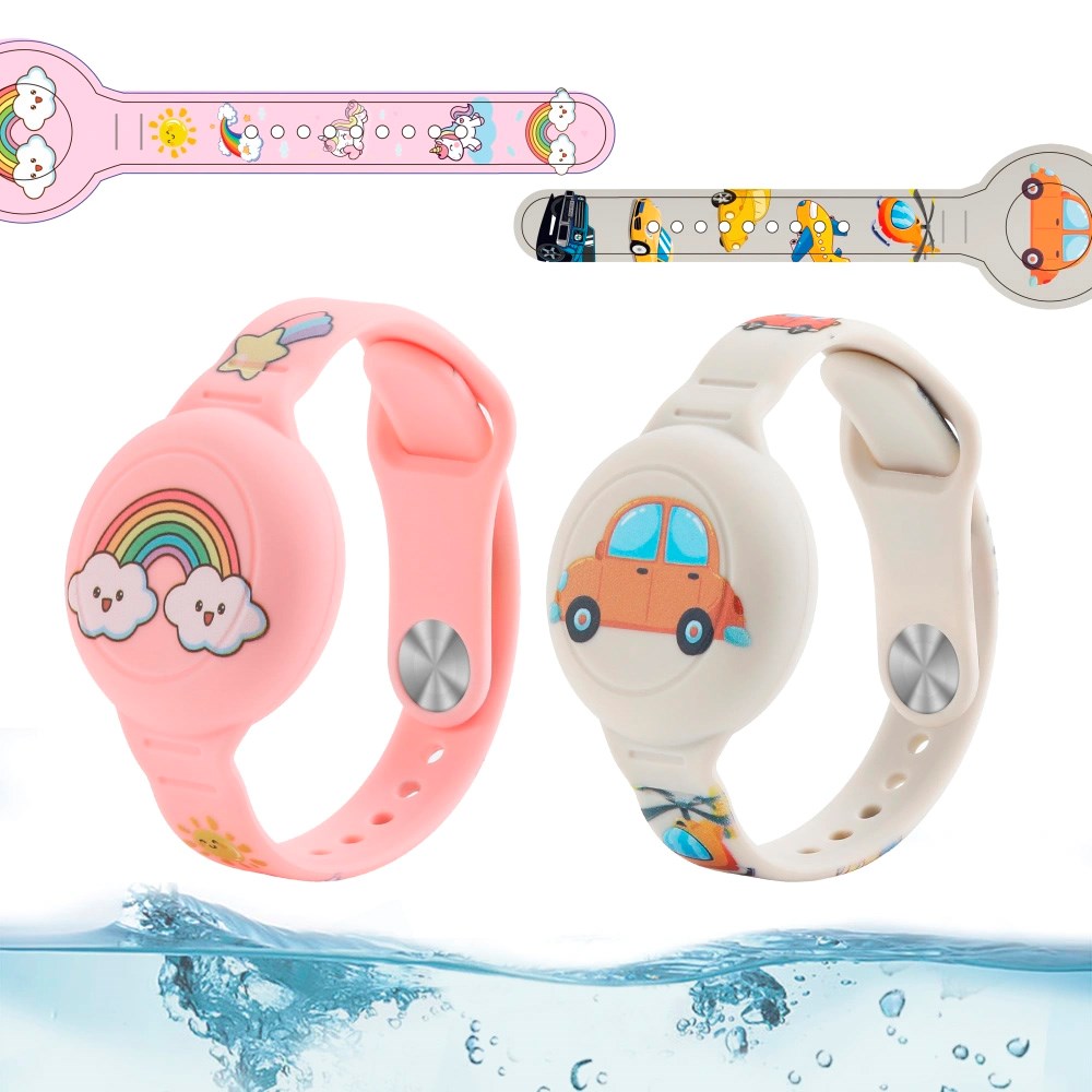 Tech-Protect AirTag Armbånd til Barn - 2 stk - Flerfarget