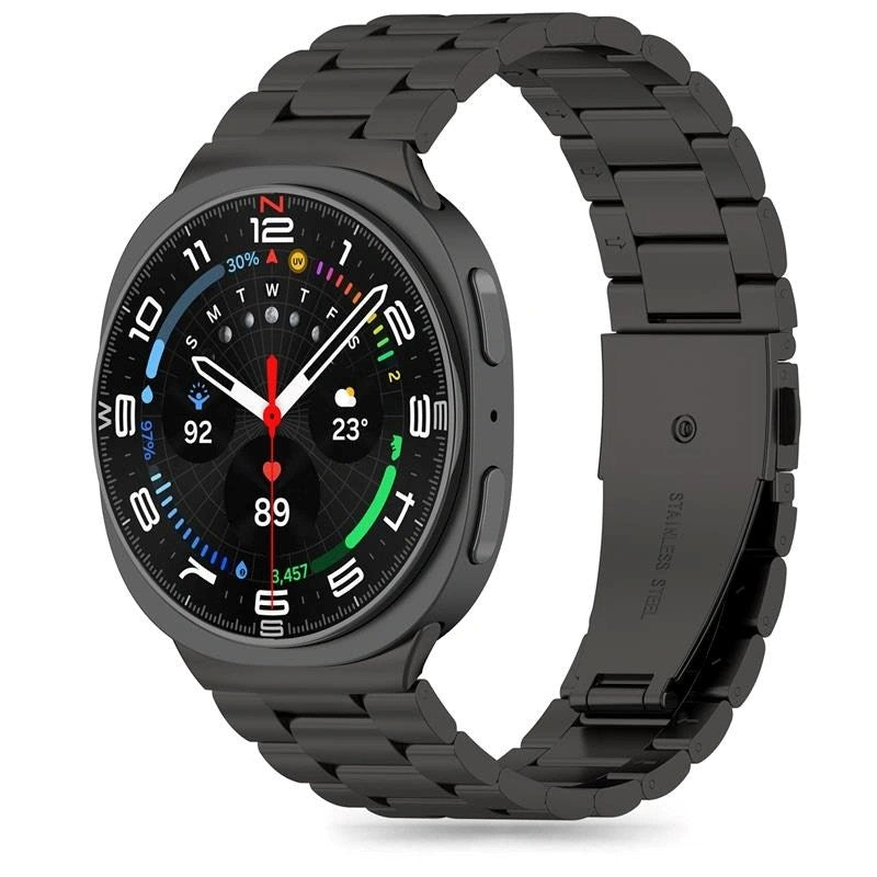 Tech-Protect Samsung Galaxy Watch 8 / 8 Classic (40 / 44 / 46 mm) Rustfritt Stålrem - Svart