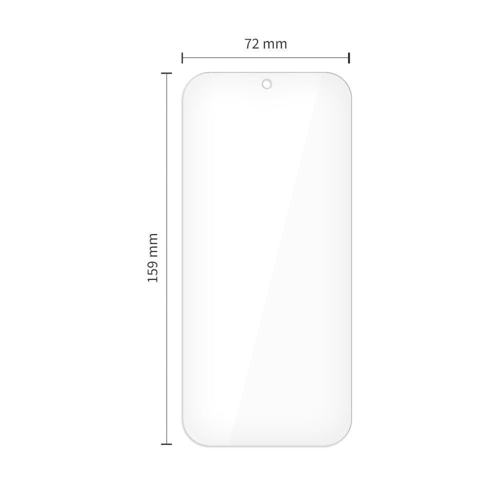 Google Pixel 11 Pro XL / 10 Pro XL / 9 Pro XL Tech-Protect Glass Fit+ Herdet Beskyttelsesglass - 2 stk - Gjennomsiktig