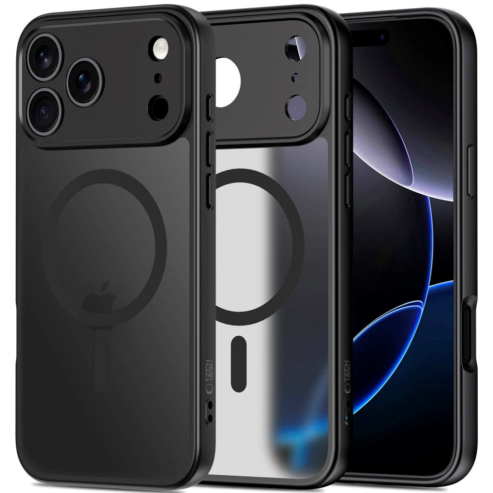 iPhone 17 Pro Tech-Protect BasicMag Hybrid Deksel - MagSafe Kompatibel - Matt Svart